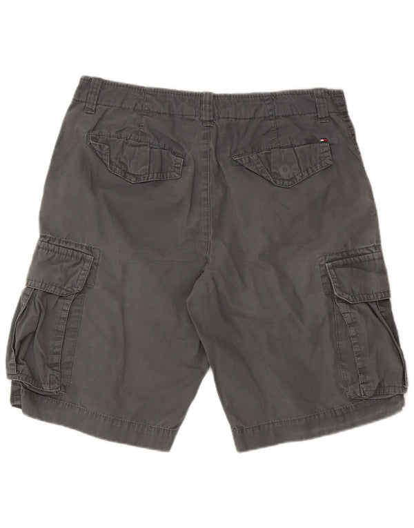 Tommy Hilfiger Mens Cargo Shorts W33 Medium Grey Cotton