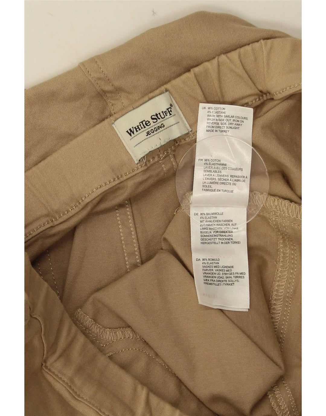 White Stuff Damen Jegging-Hose mit kurzem Schnitt, UK 14, M, W30, L25, Beige