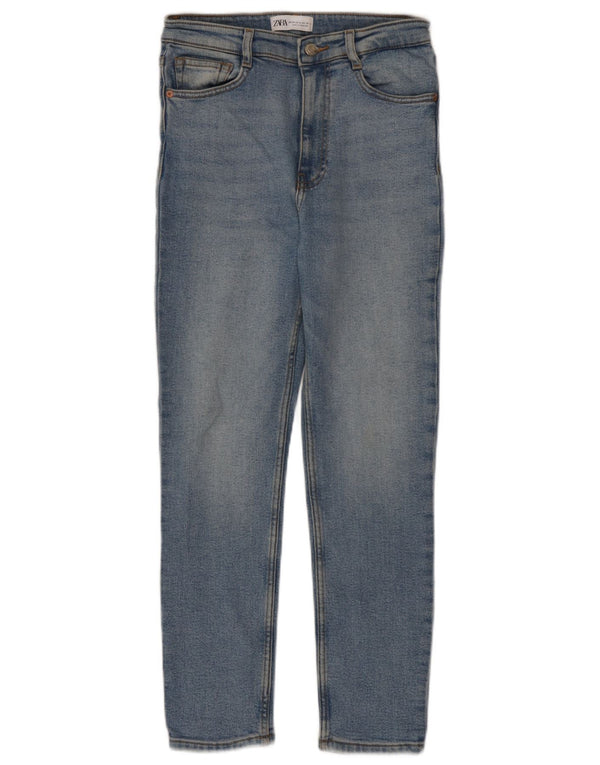 Zara Damen Slim Jeans EU 38 Small W28 L26 Blaue Baumwolle