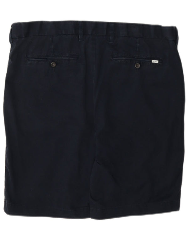 Marks & Spencer Herren Chinoshorts W38 XL Marineblau Baumwolle