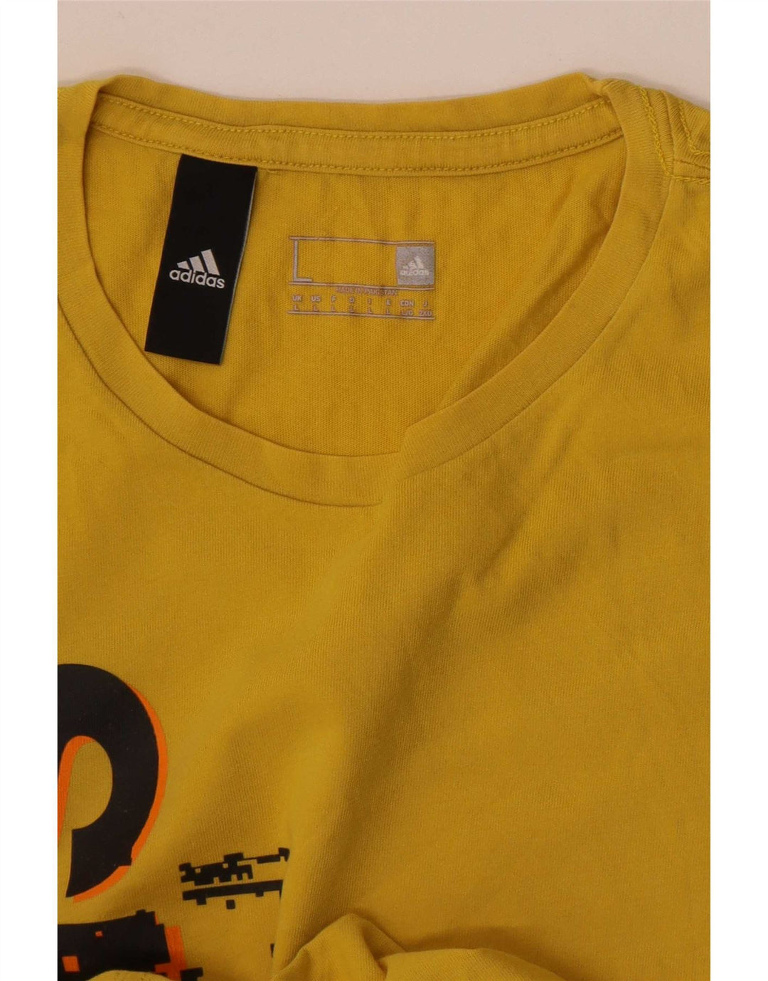 Adidas Herren Grafik T-Shirt Top Large Gelb