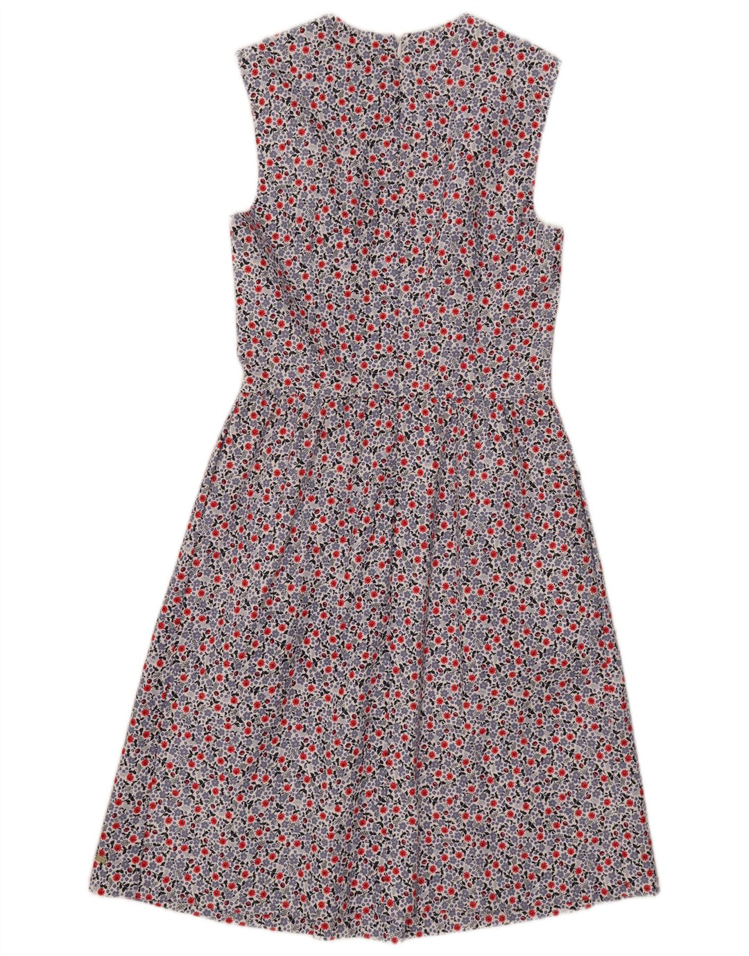 Tommy Hilfiger Damen ärmelloses A-Linien-Kleid US 4 Small Mehrfarbig