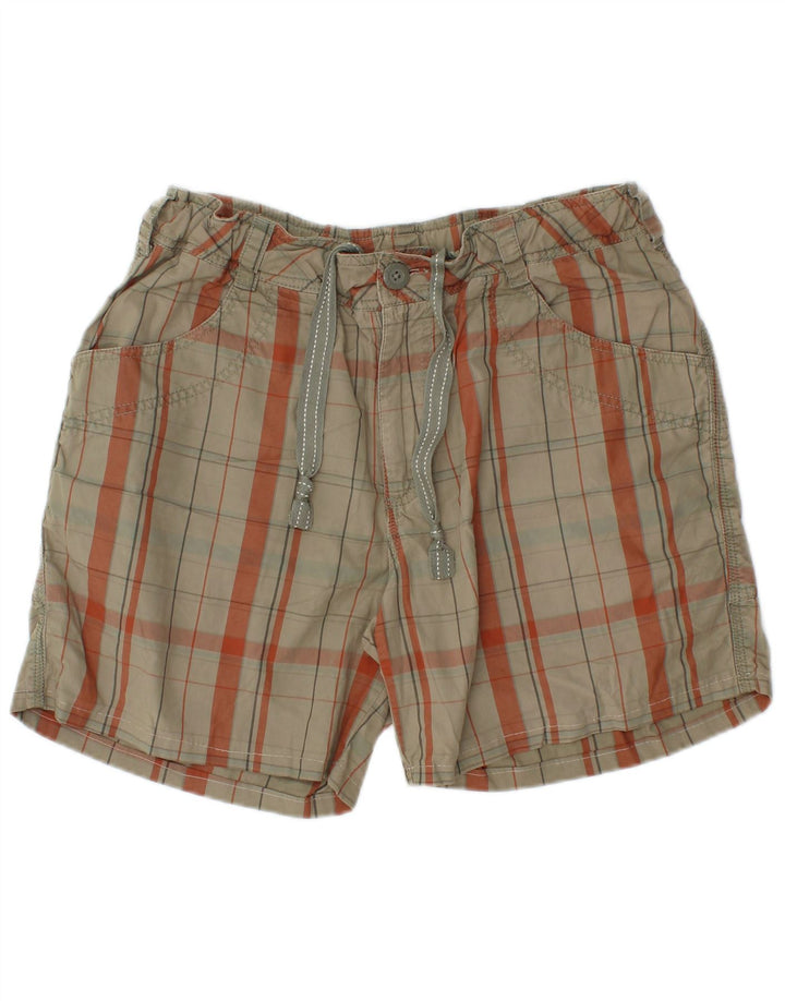 Nike Herren Shorts Medium W32 Grün karierte Baumwolle