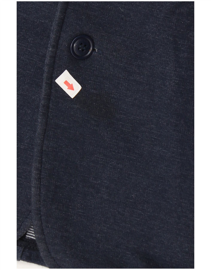 Woolrich Jungen-Blazer mit 3 Knöpfen, 11–12 Jahre, marineblaue Baumwolle