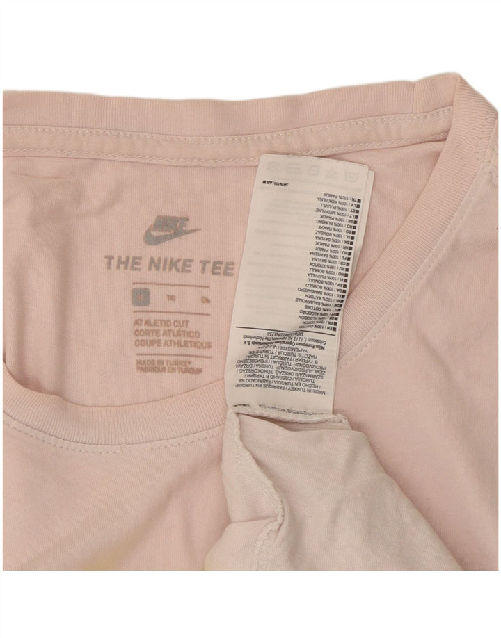 NIKE Herren Athletic Cut Graphic T-Shirt Top XL Rosa Baumwolle