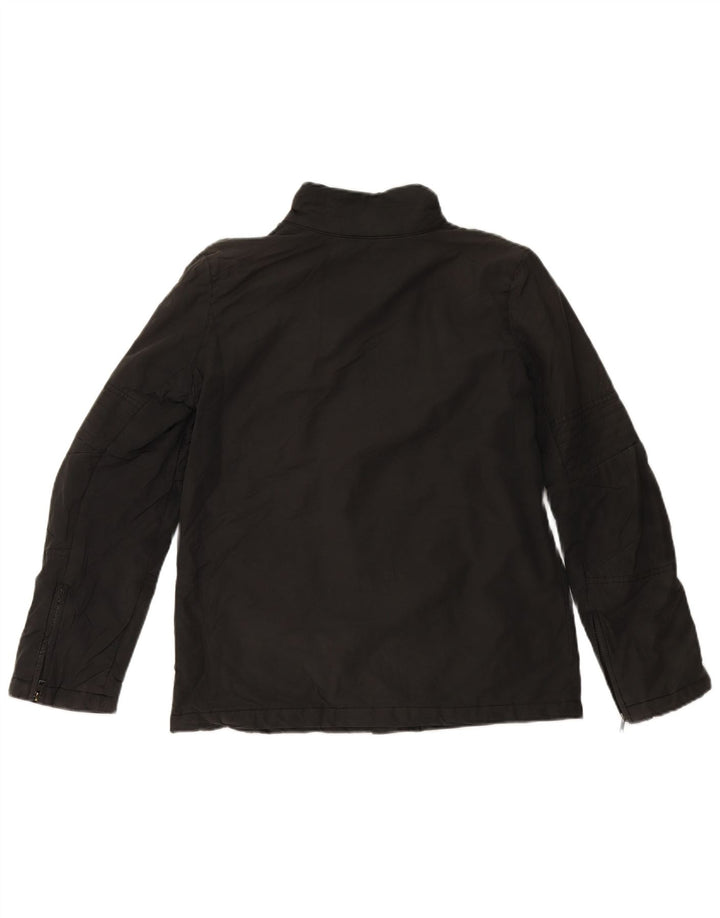 Jigsaw Damen Übergroße Windjacke UK 10 Small Schwarz