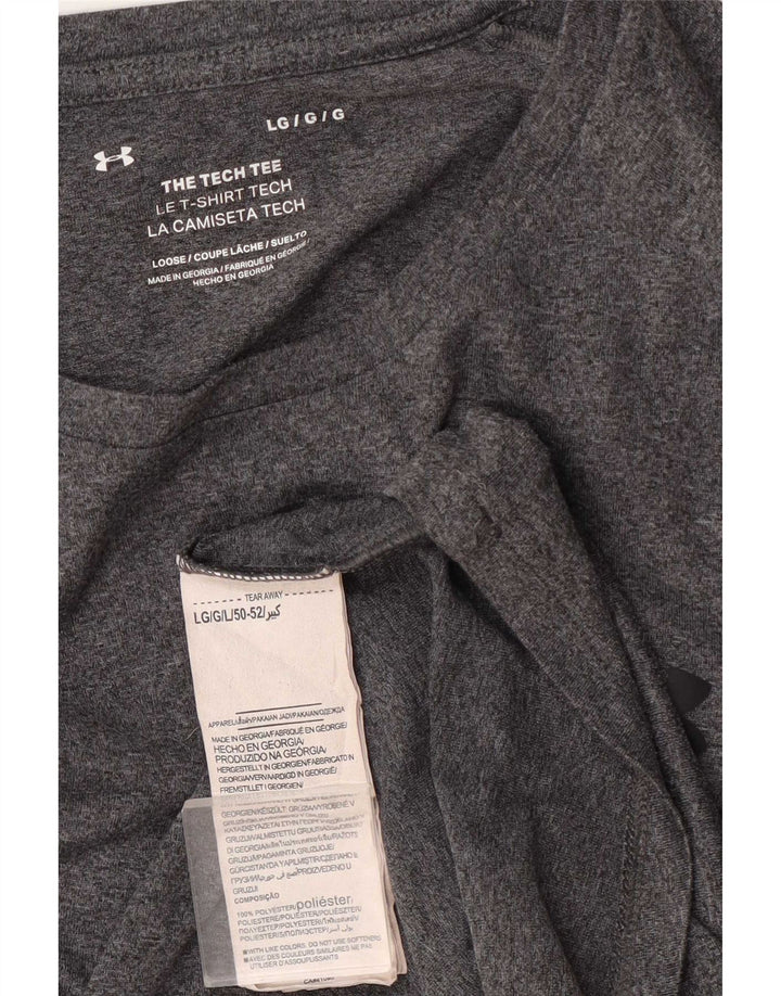 Under Armour Herren T-Shirt Top Large Grau Polyester