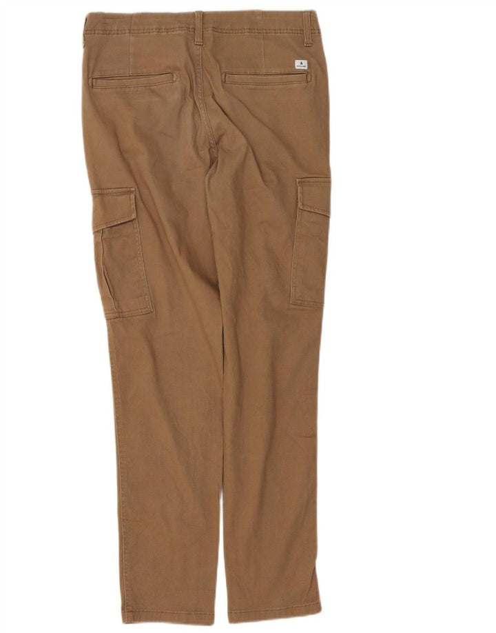 Jack & Jones Herren Slim Cargohose W32 L30 Braune Baumwolle
