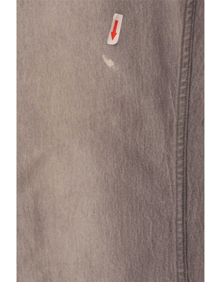 Bench Herren Straight Jeans W34 L32 Graue Baumwolle