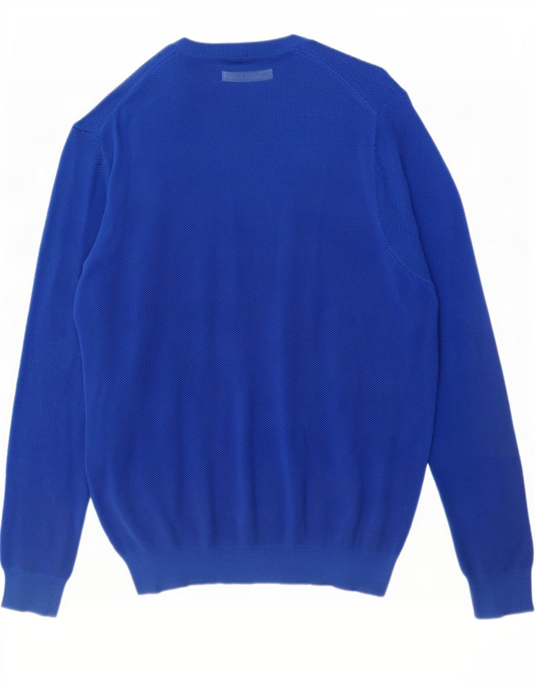 Gant Herren-Pullover mit Rundhalsausschnitt, groß, aus blauer Baumwolle