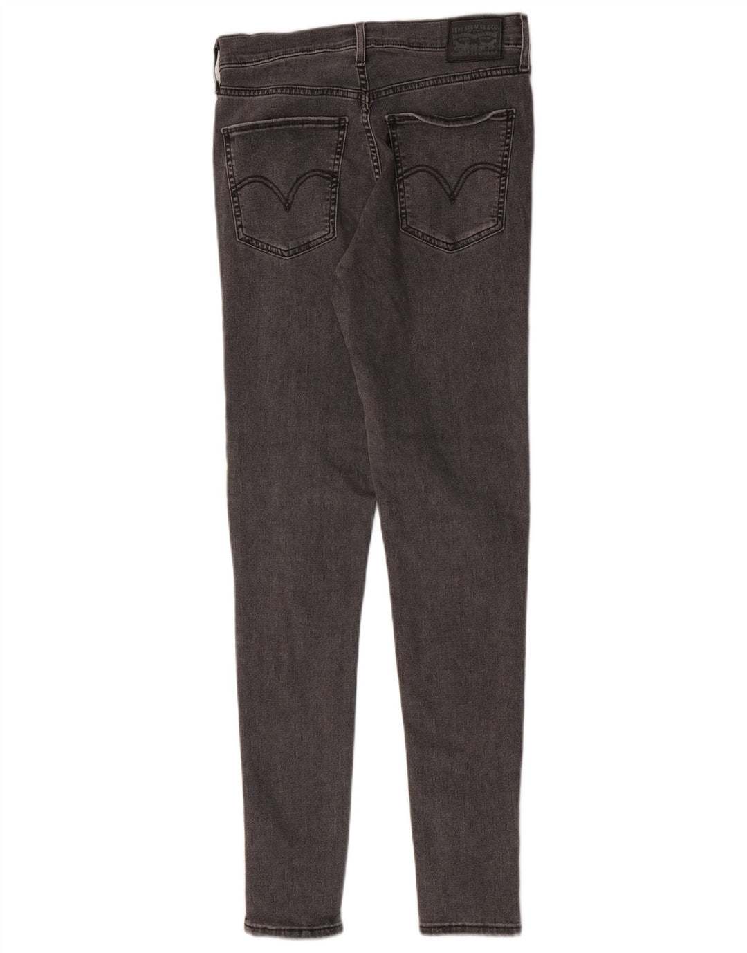 Levi's Damen Mile High Super Skinny Jeans W30 L32 Graue Baumwolle