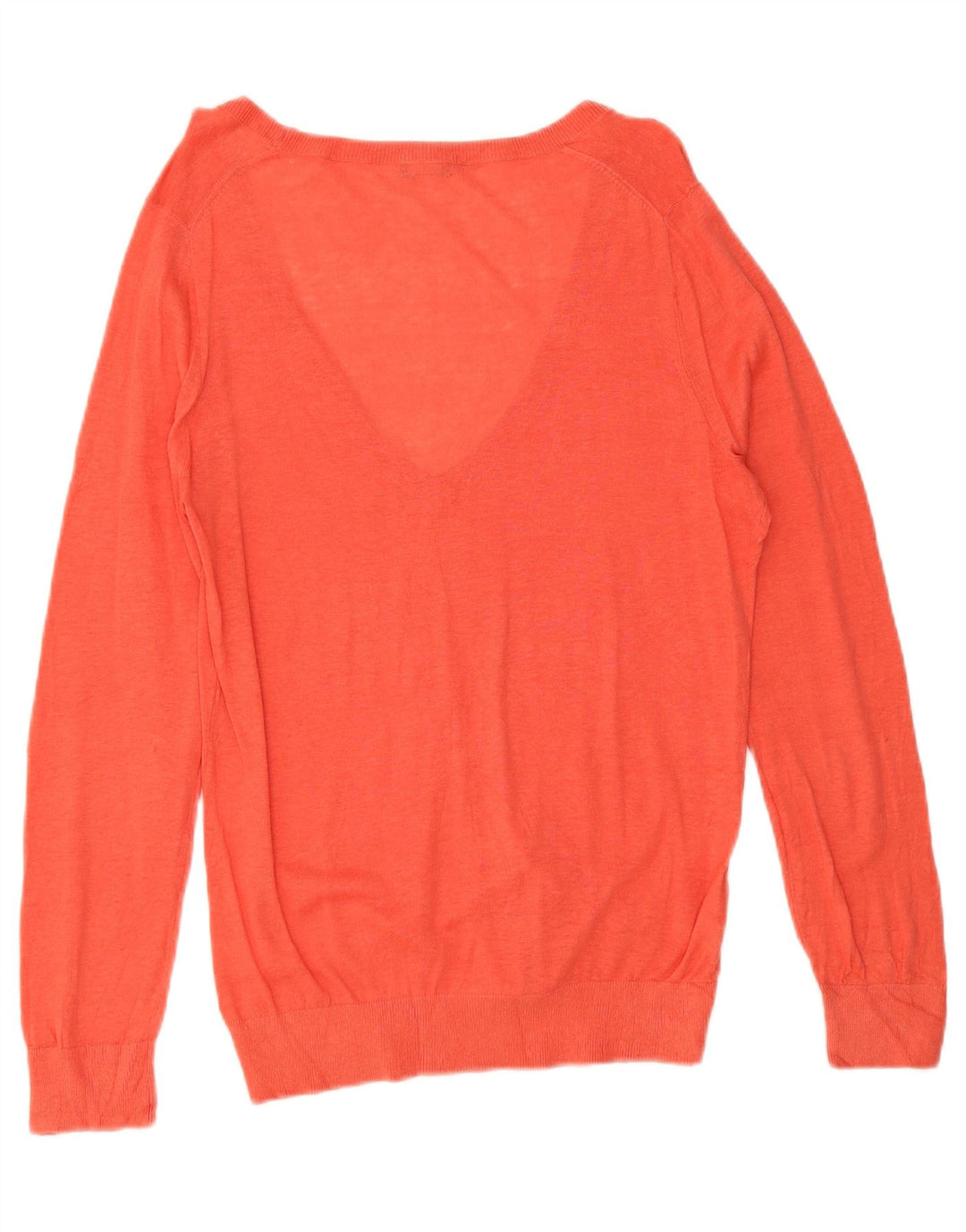 J. CREW Womens V-Neck Jumper Sweater UK 16 Large Red Silk Vintage J. Crew and Second-Hand J. Crew from Messina Hembry 