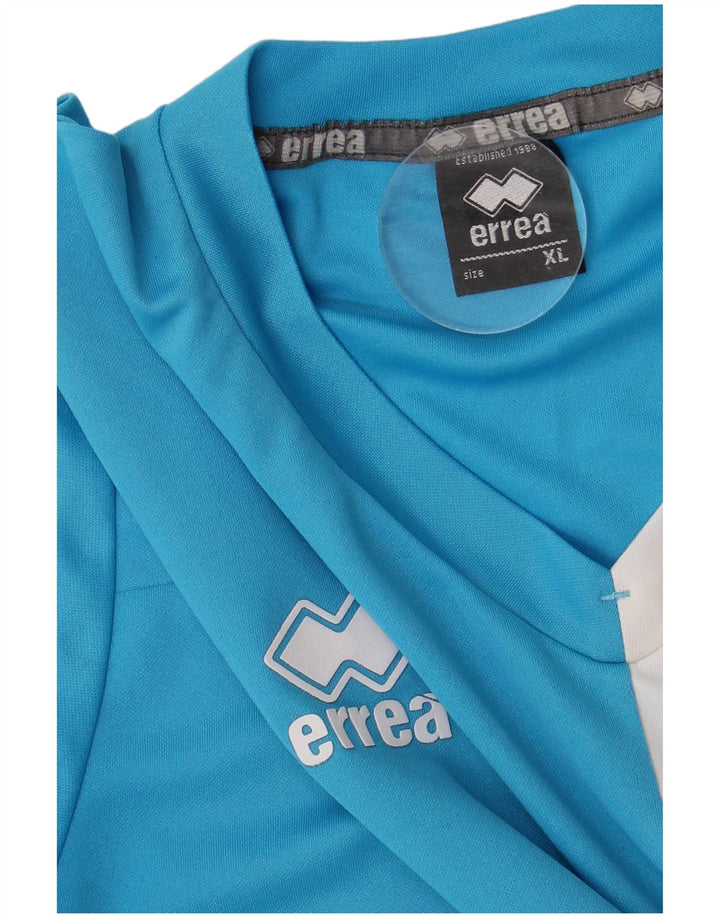 Errea Herren T-Shirt Top XL Blau Colourblock