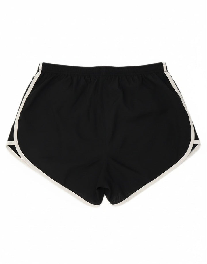 NIKE Womens Dri Fit Sport Shorts UK 14 Medium  Black Polyester