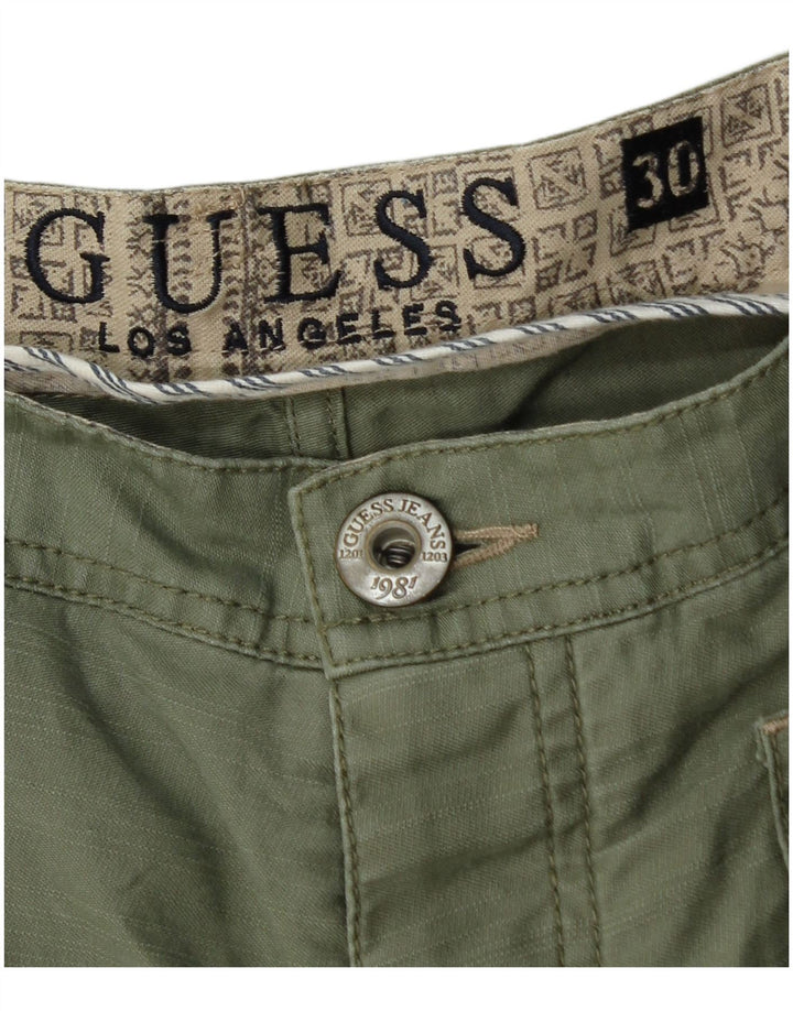 Guess Herren Cargoshorts W30 Medium Khaki Baumwolle