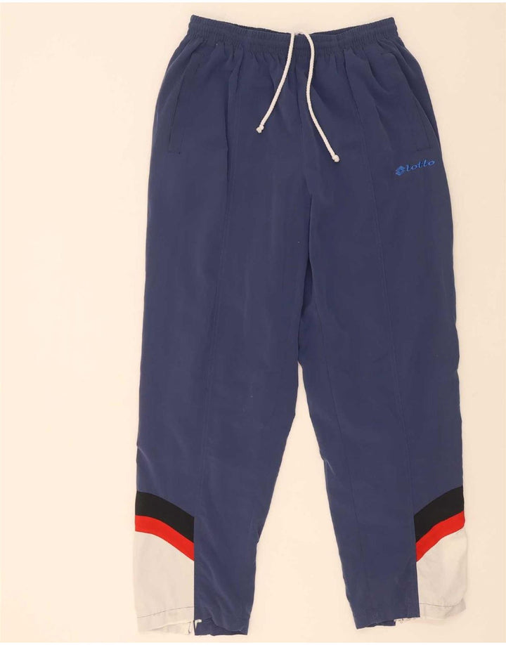 Lotto Herren-Trainingsanzug mit Grafik, groß, weißes Farbblock-Polyester