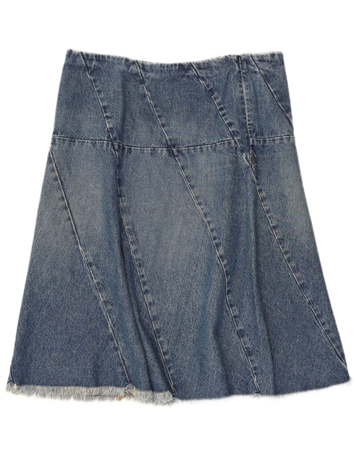 Nautica Damen Jeansrock US 6 Medium W30 Blaue Baumwolle