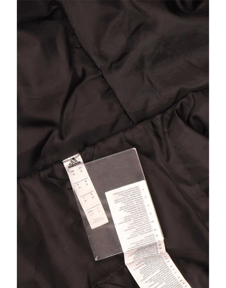Adidas Herren Kapuzenmantel, gepolstert, UK 38, mittelschwarz, Polyester