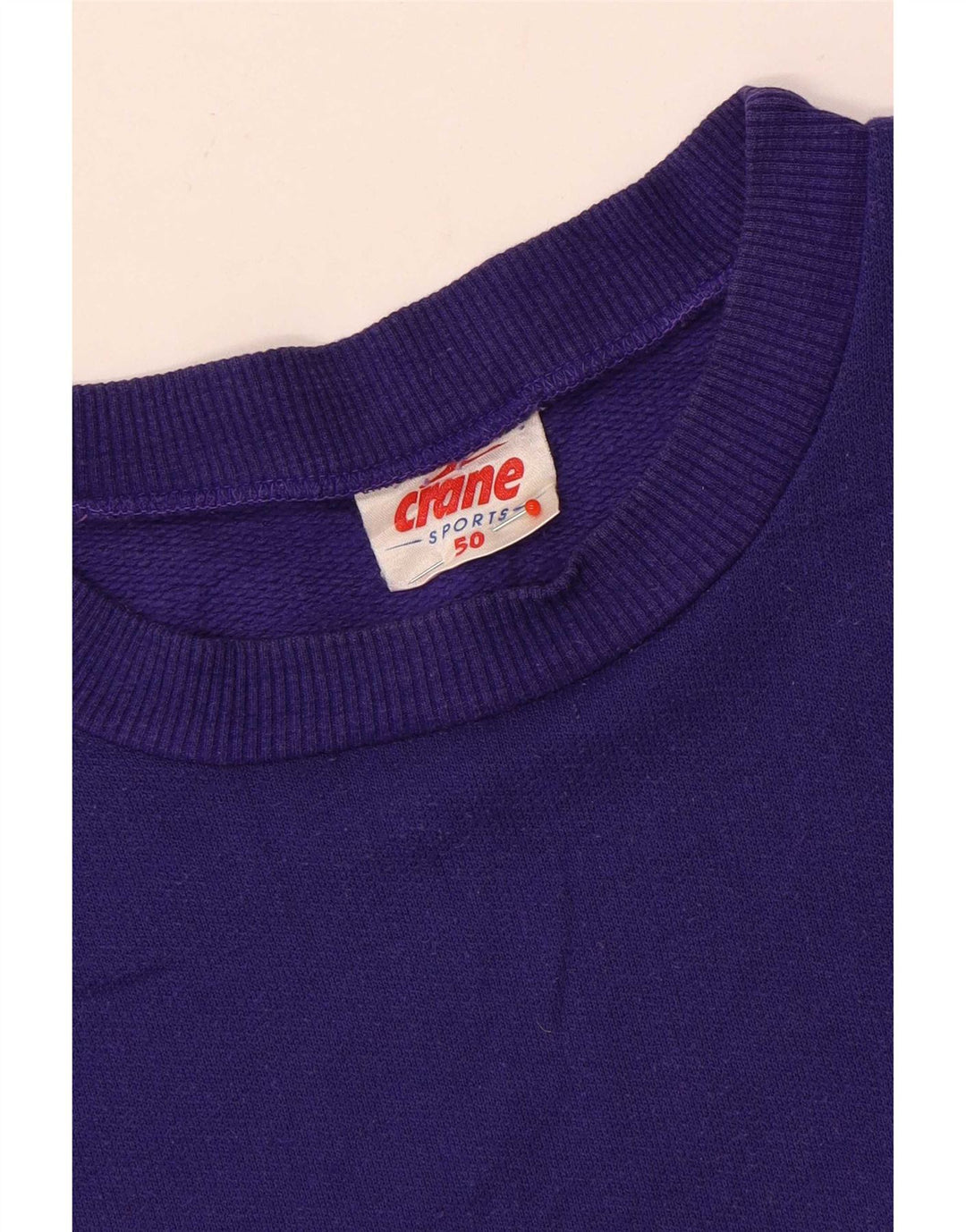 Crane Herren-Sweatshirt-Pullover IT 50 Medium Purple Colourblock