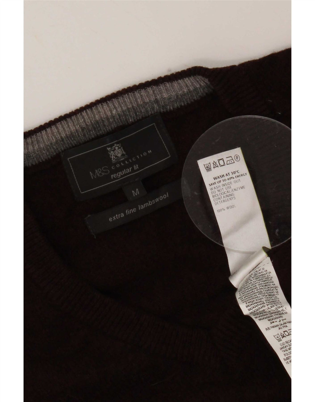 Marks & Spencer Herren-Tanktop mit normaler Passform, mittlerer burgunderroter Wolle
