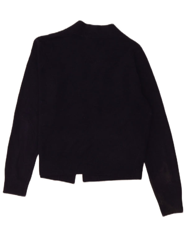 Marks & Spencer Damen Crop Open Cardigan Pullover UK 14 Medium Marineblau