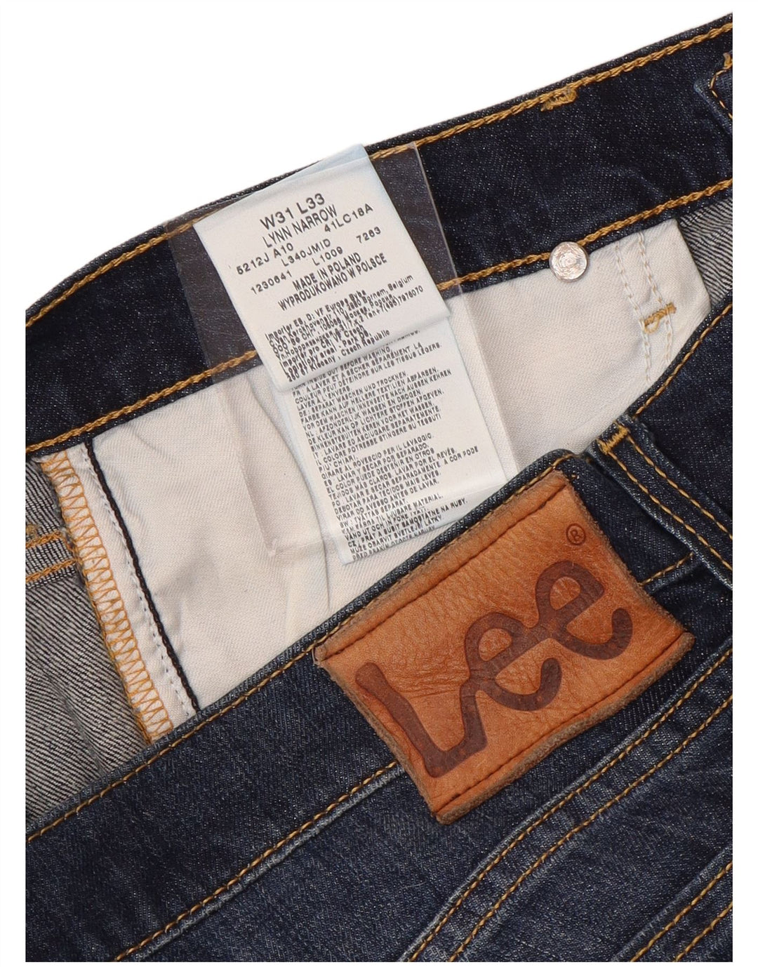 LEE Damen Lynn Narrow Slim Jeans W31 L29 Blaue Baumwolle