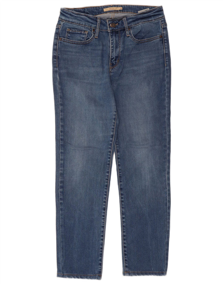 Levi's Damen 712 Slim Jeans W28 L26 Blaues Lyocell