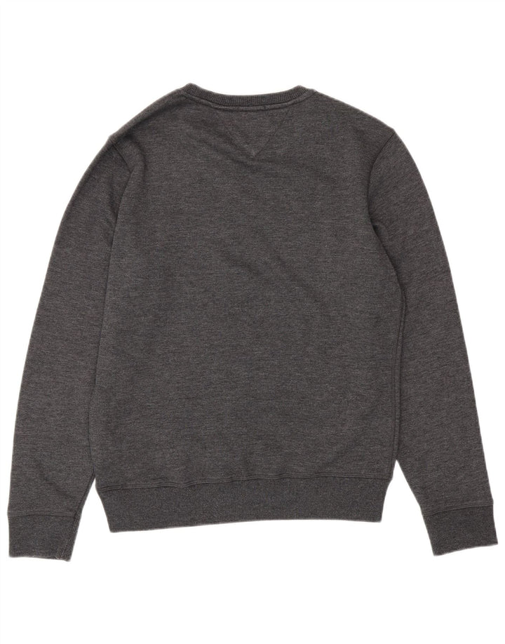 TOMMY HILFIGER Herren-Sweatshirt mit normaler Passform, klein, grau meliert