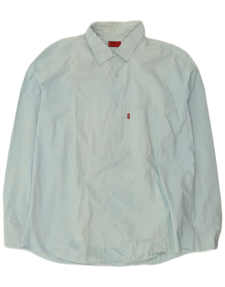 Levi's Herrenhemd 2XL Blaue Baumwolle