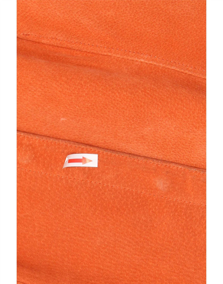Elements Damen Wildlederjacke UK 14 Large Orange Leder