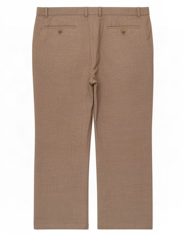 Marks & Spencer Herren-Anzughose, gerade, W42, L29, Beige, Leinen