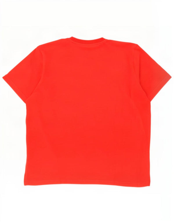 Adidas Herren Climalite Graphic T-Shirt Top XL Rot Baumwolle