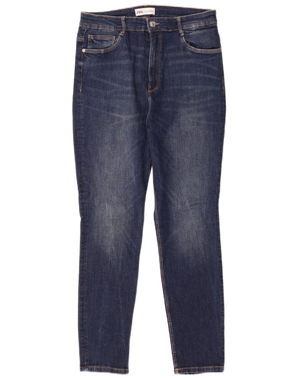 ZARA Damen Skinny Jeans EU 44 XL W34 L28 Blaue Baumwolle