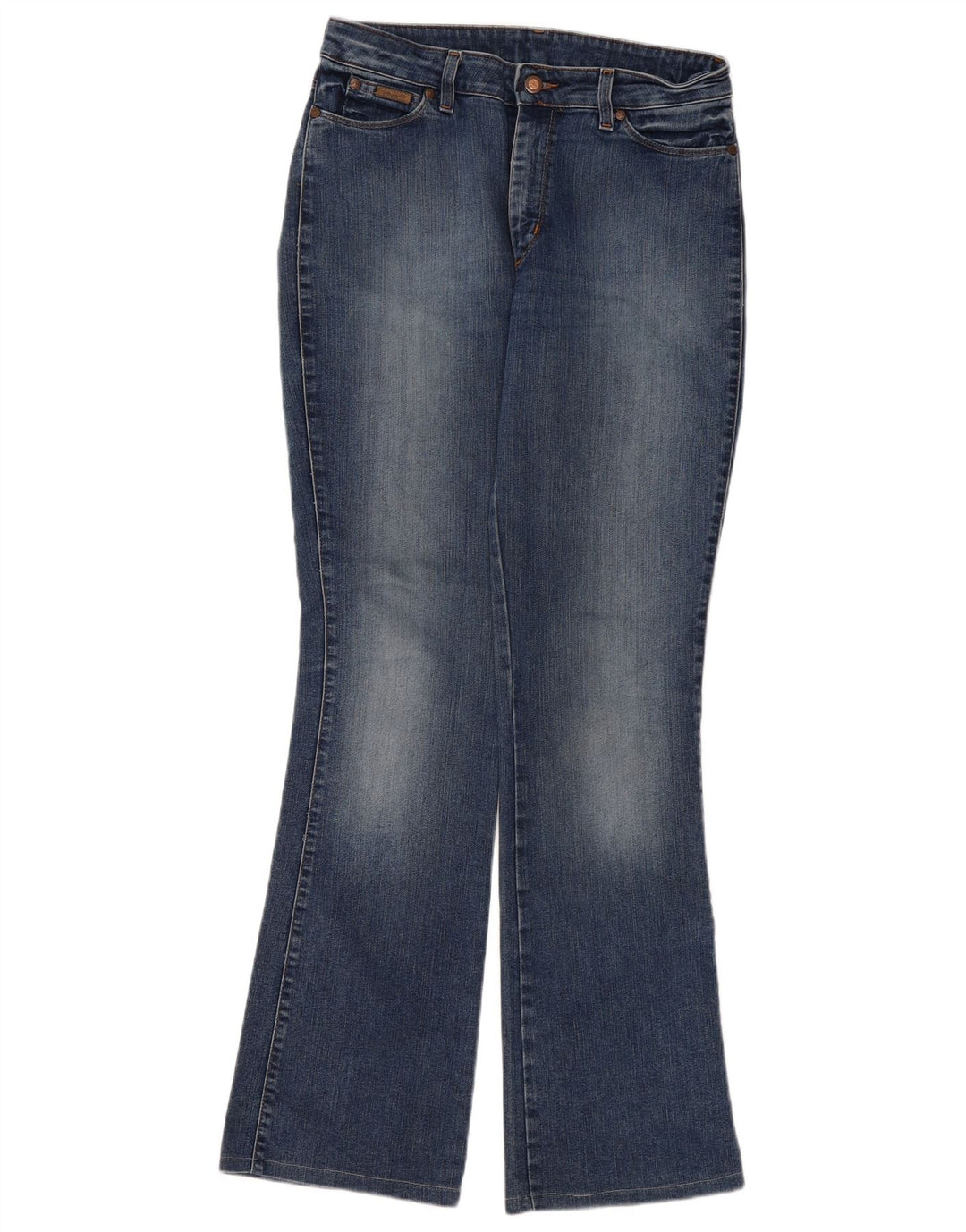 Wrangler Damen Schlagjeans W32 L32 Blaue Baumwolle