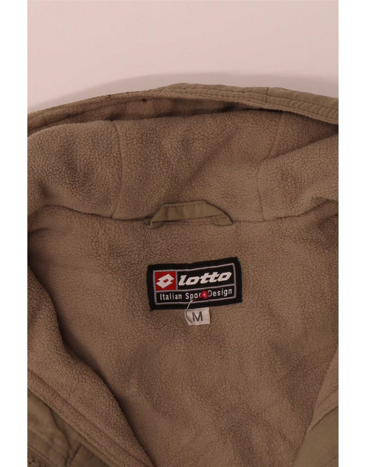 Lotto Jungen-Windbreakerjacke mit grafischer Kapuze, 11–12 Jahre, Mittelkhaki