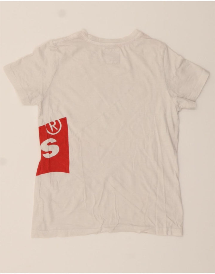 LEVI'S Boys Graphic T-Shirt Top 13-14 Years White Vintage Levi's and Second-Hand Levi's from Messina Hembry 
