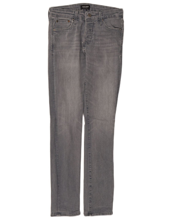 Jack & Jones Herren Skinny Jeans W30 L32 Graue Baumwolle