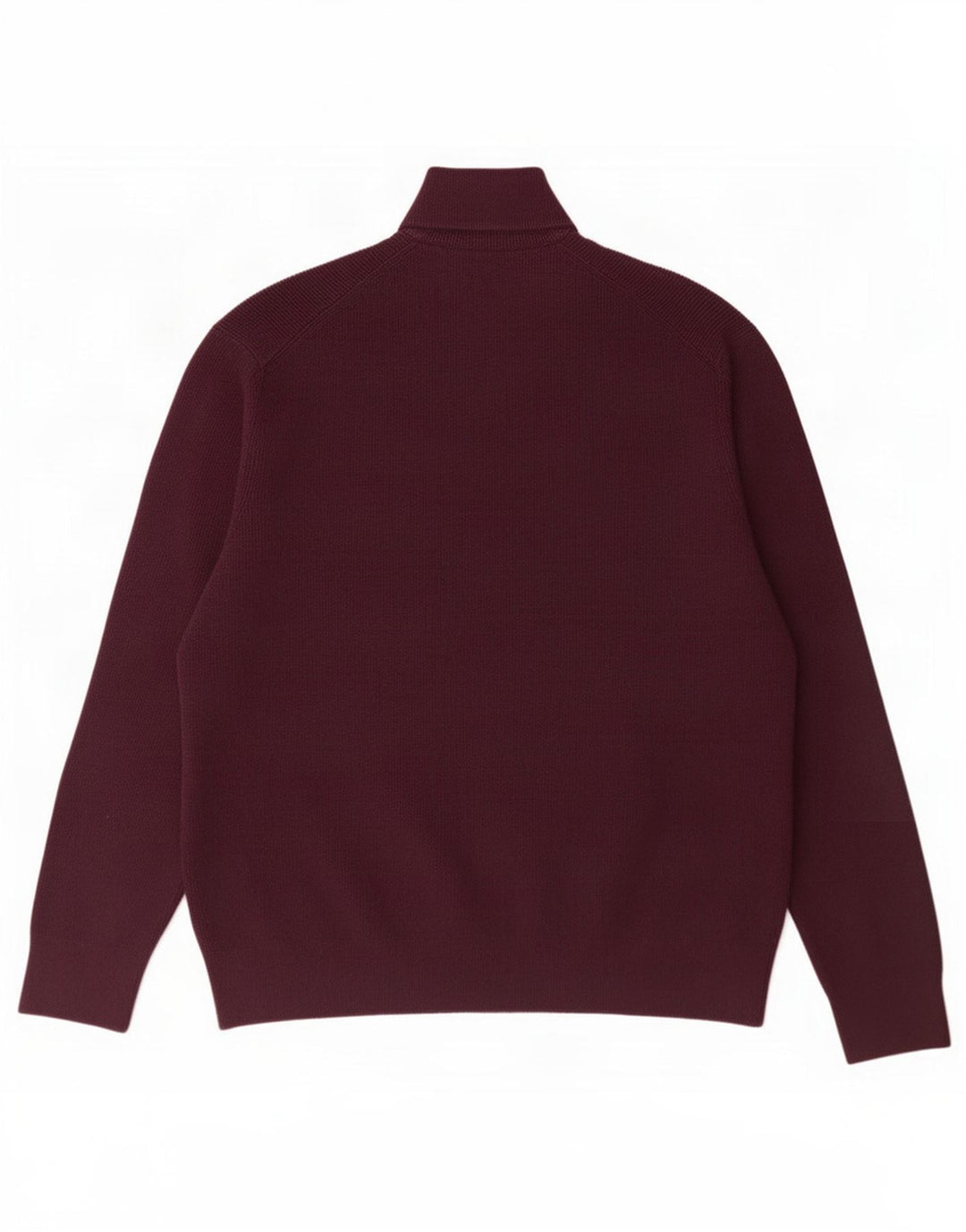 Marks & Spencer Herren-Pullover mit Reißverschluss am Hals, 3XL, Burgunderrot, Polyester