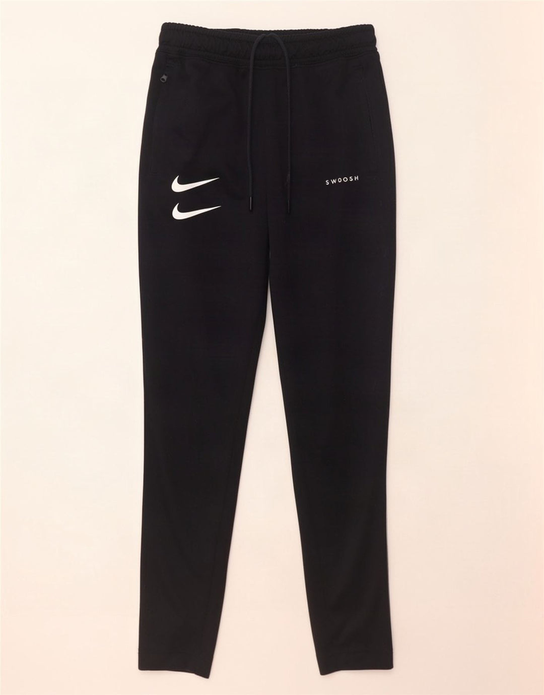 Nike Herren-Trainingshose mit Swoosh-Logo, Größe S, Schwarz, Farbblock-Polyester