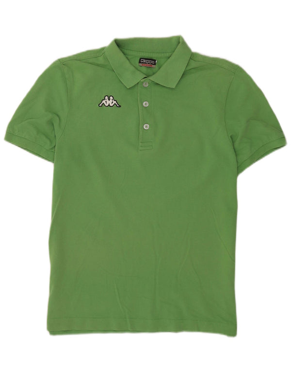 Kappa Herren-Poloshirt aus mittelgrüner Baumwolle