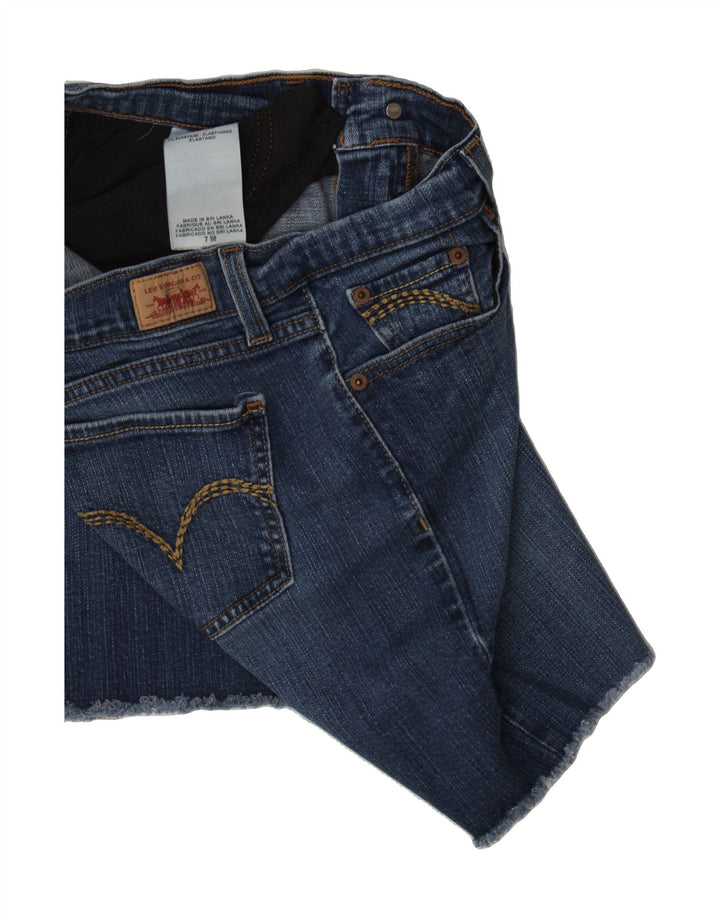 LEVI'S Womens Denim Shorts US 7 Medium W28 Blue Cotton Vintage Levi's and Second-Hand Levi's from Messina Hembry 