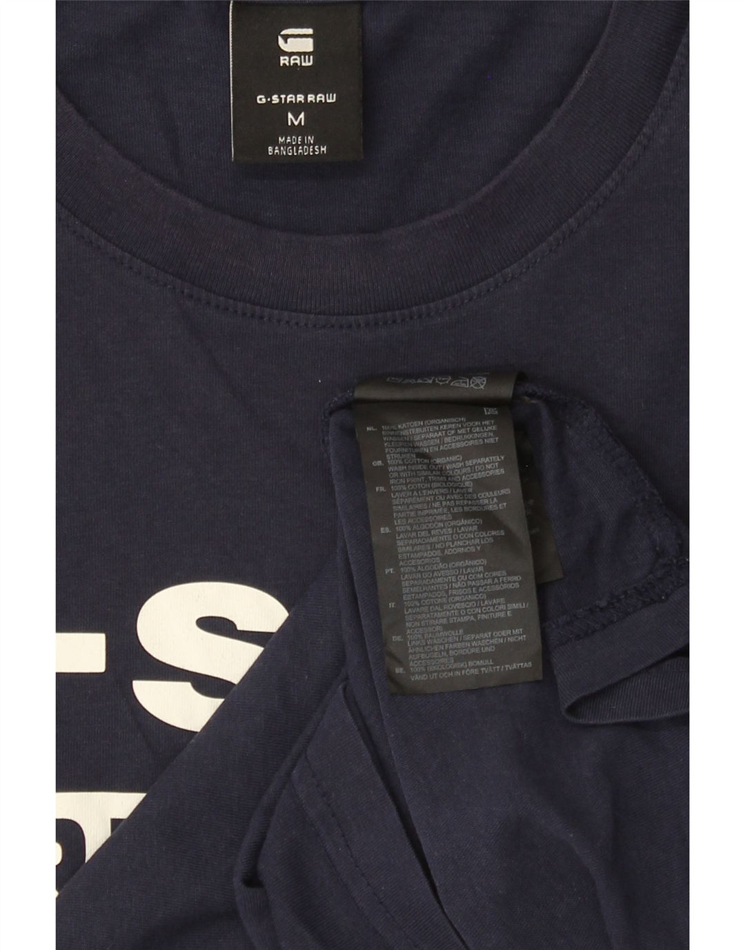 G-Star Herren Grafik-T-Shirt-Oberteil aus Baumwolle in mittlerem Marineblau