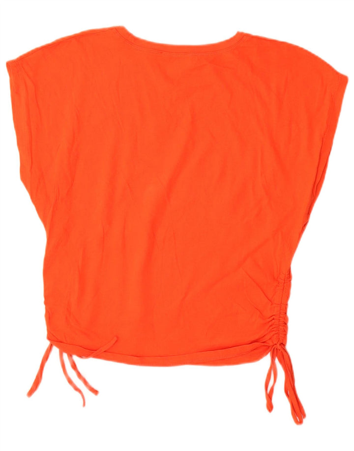 Zara Damen T-Shirt Top UK 10 Small Orange