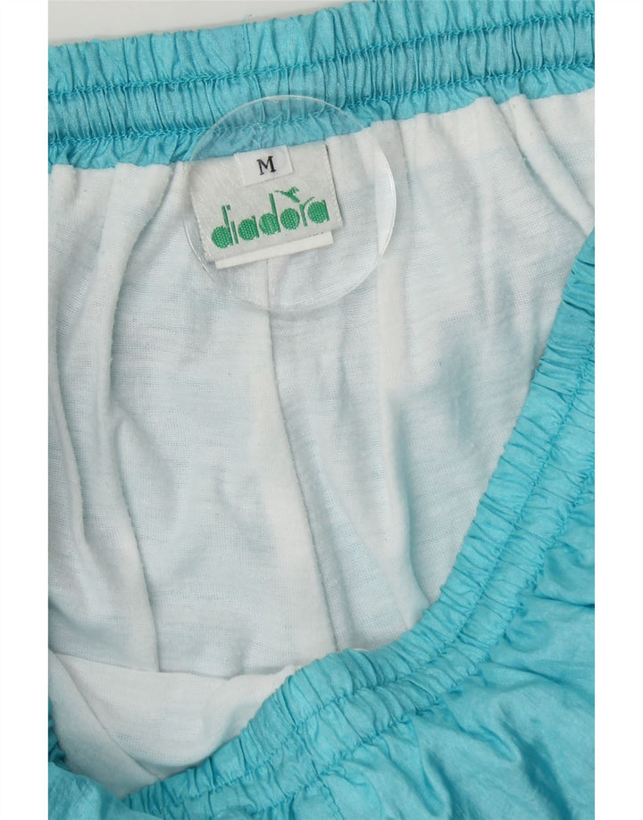Diadora Herren-Trainingshose, Jogginghose, mittelblaues Nylon