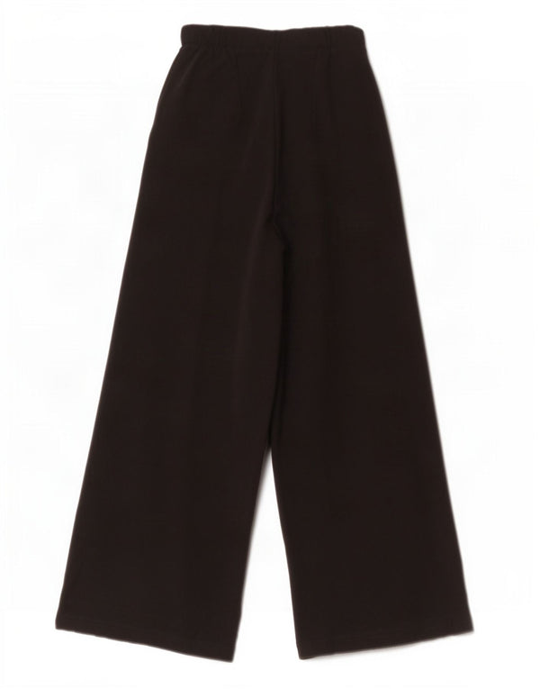 Zara Damen Freizeithose mit weitem Bein, Größe S, W26, L27, Schwarz