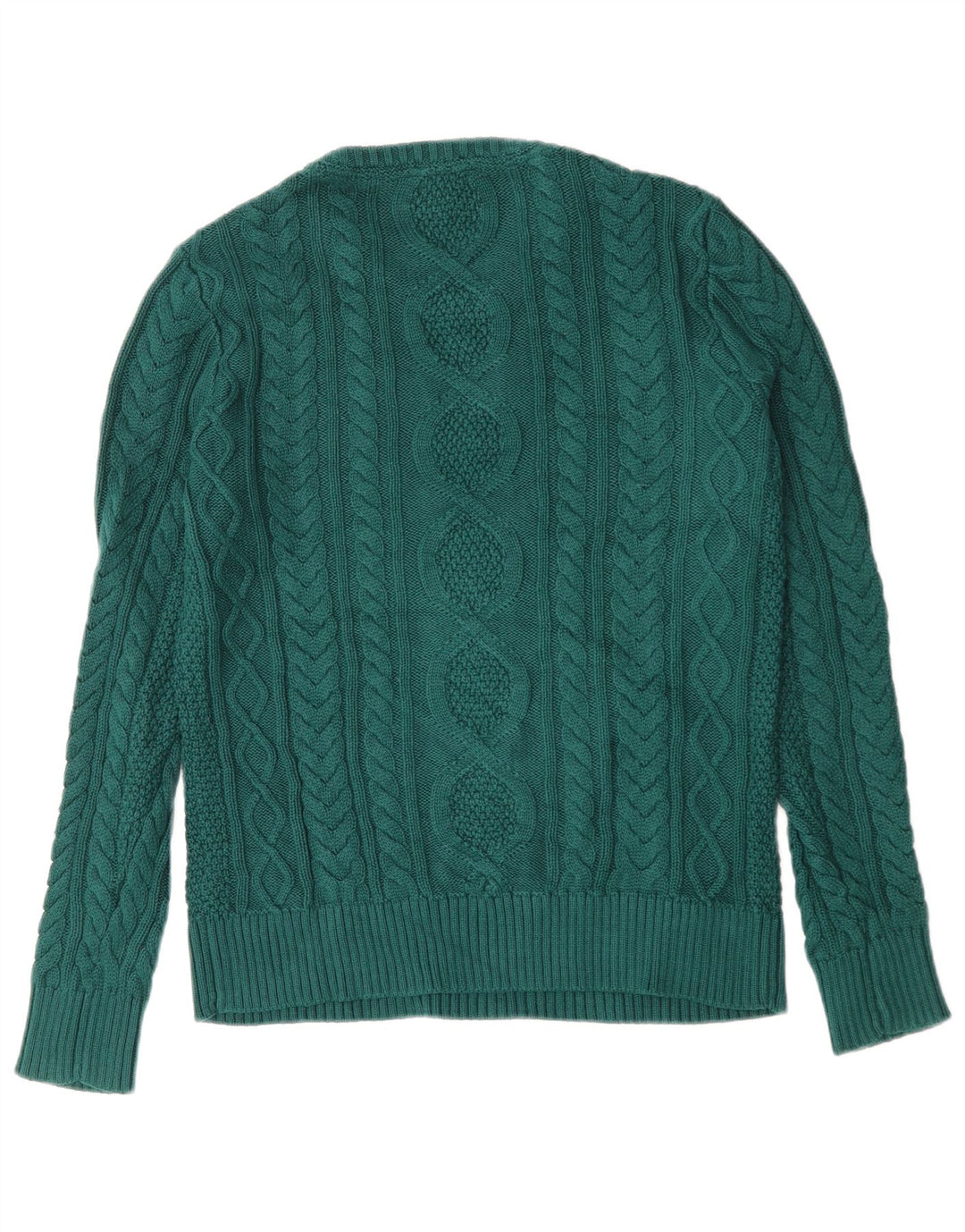 L.L.BEAN Herren-Pullover mit U-Boot-Ausschnitt, mittelgrüne Baumwolle