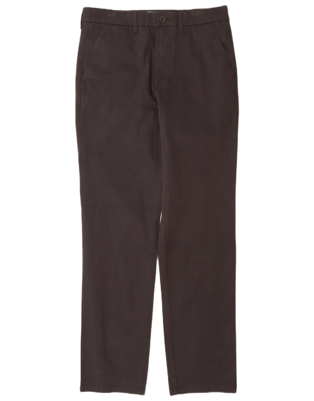 MARKS & SPENCER Herren-Chinohose mit normaler Passform, gerade Passform, W32 L33, Schwarz