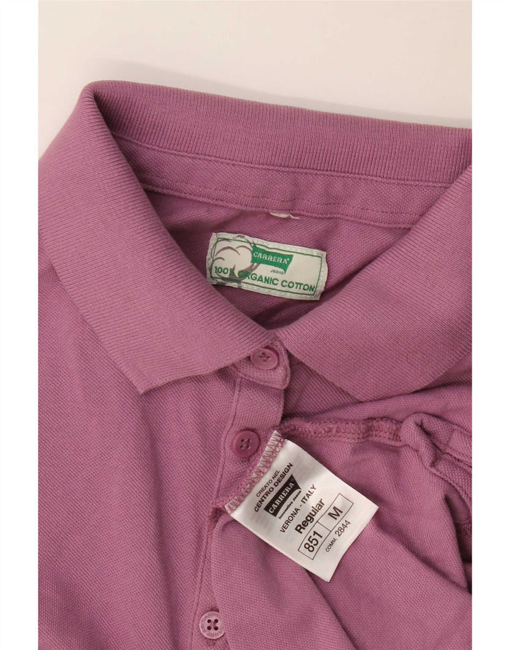Carrera Damen Poloshirt UK 12 Medium Lila Baumwolle