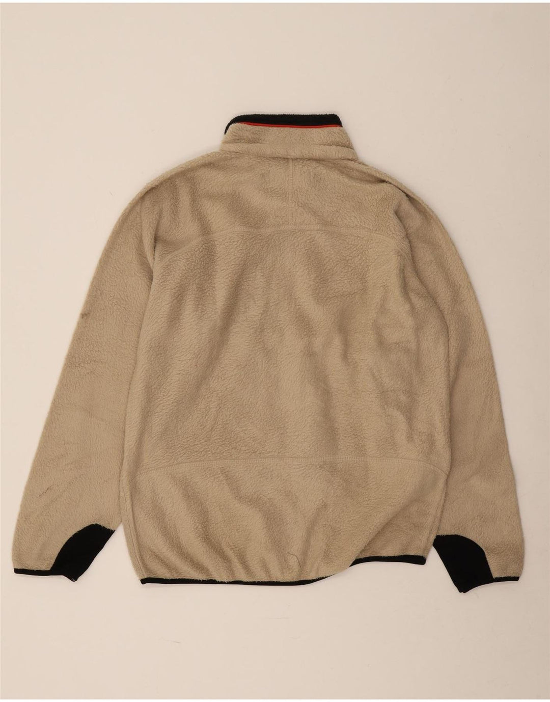 Fila Herren Fleecejacke UK 40 Large Beige Colourblock Polyester