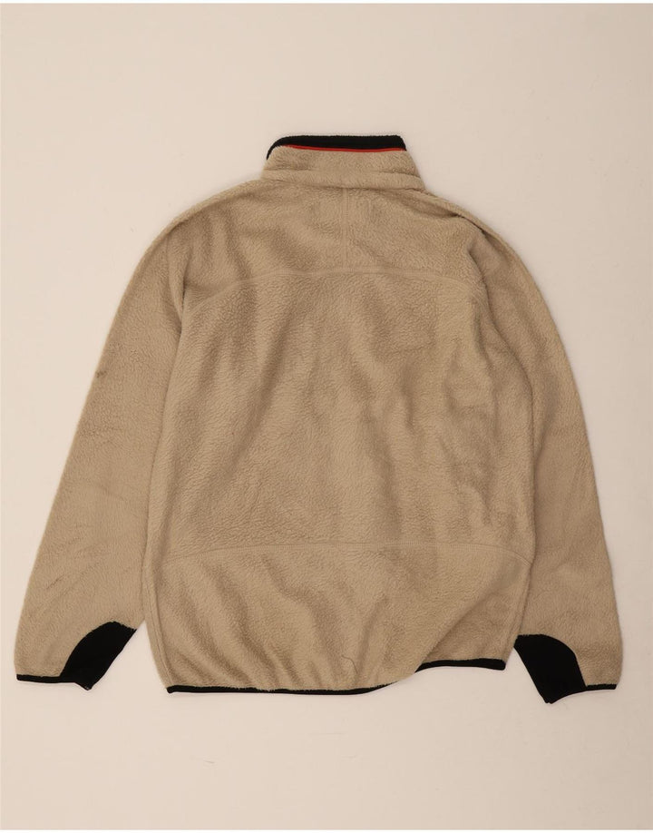 Fila Herren Fleecejacke UK 40 Large Beige Colourblock Polyester